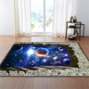 Soft 3D Area Carpet with Fantasy Starry Theme, Short Pile for Comfortable Living Area Design