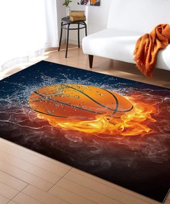 Soft Bath Mat with a Non-Slip Basketball Court and Absorbent Microfiber Floor Mat for Your Bathroom Rug