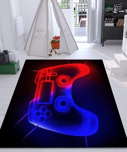 Soft Crystal Velvet Gaming Rug for Boys' Bedroom: Customizable and Personalized with Ultra Soft Material