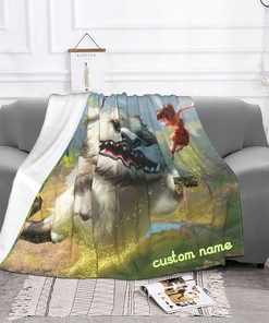 Soft Disney TinkerBell Legend of the NeverBeast Blanket with Custom Name