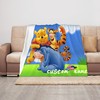 Soft Fleece Personalized Disney Eeyore Blanket for Baby Girls and Boys, Custom Name Gift