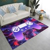 Soft Large Area Rug for Gaming Room - Gamer Carpet Decor with Green Laser Line