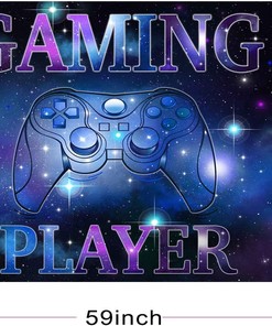 Soft Modern Game Controller Gamepad Pattern Area Rug for Boys Room