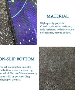 Soft Non-Slip Backing Gaming Modern Area Rug for Boys Room Decor