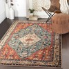 Soft Non-Slip Boho Tribal Area Rug - Persian Washable Entry Throw Rug for Home
