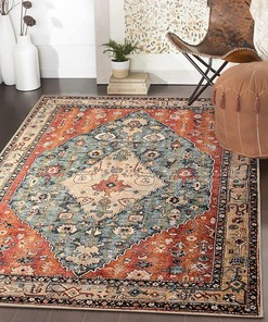 Soft Non-Slip Boho Tribal Area Rug - Persian Washable Entry Throw Rug for Home