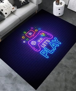 Soft Outdoor Indoor Game Room Carpet for Boys - Non-Slip Video Controller Rug with T-Shirt, Hoodie, Sweatshirt Game room carpets