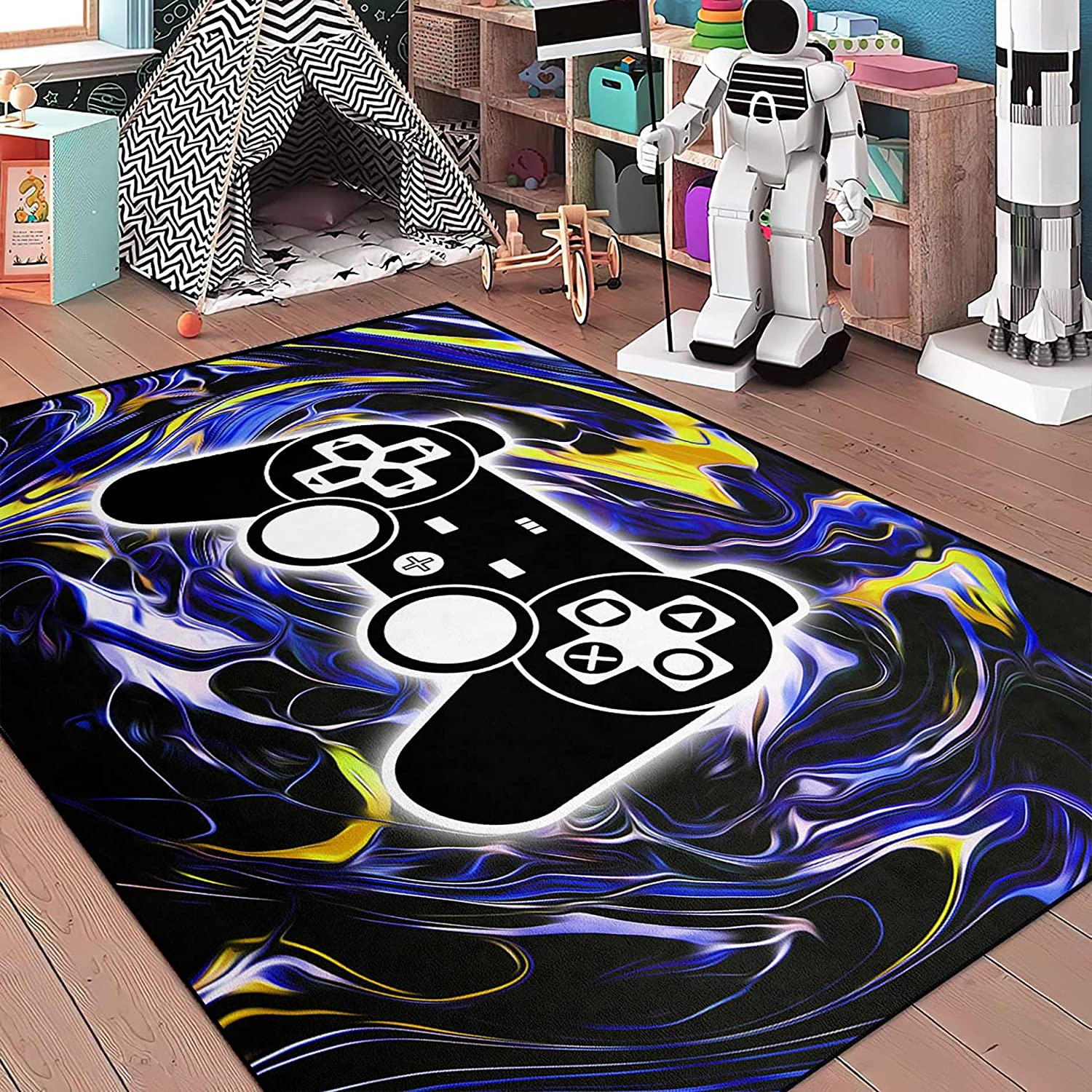 Soft Ultra Gamer Rug for Boys Bedroom or Living Room Decor - Image 4