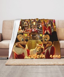 Soft and Cozy Disney Mickey Mouse Custom Name Blanket - Ideal Gift for Baby Girls and Boys