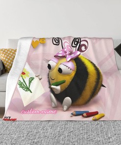 Soft and Warm Disney The Hive Blanket with Personalized Name, Ideal for Winter