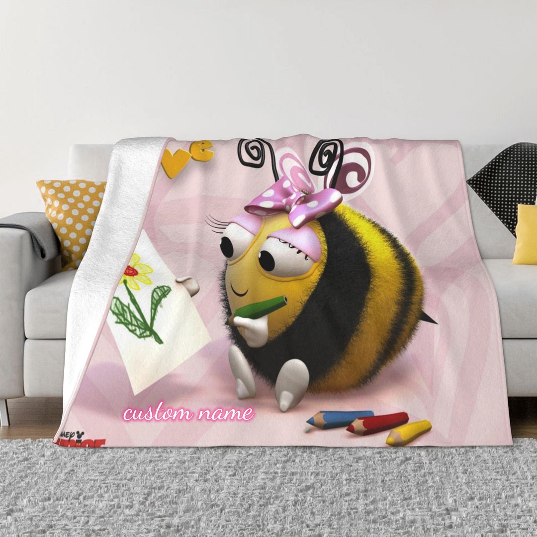 Soft and Warm Disney The Hive Blanket with Personalized Name, Ideal for Winter