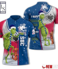 South Alabama Jaguars Grinch Steals Christmas with 3D Printed Polo Shirt