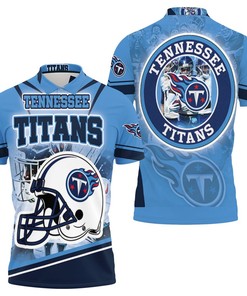 South Division Champions Super Bowl 2021 Tennessee Titans 3D All Over Print Polo Shirt with Helmet theme