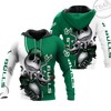 South Florida Bulls 3D Hoodie with Jack Skellington and Zero Print