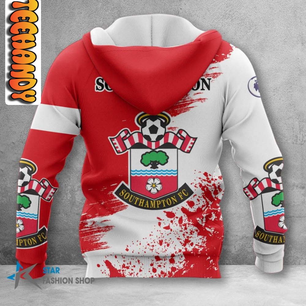 Southampton FC All Over Print 3D Hoodie with Club Logo - Image 2