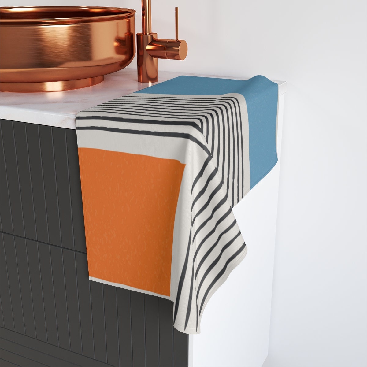 Spa-inspired Bathroom Set with Boho Shower Curtain