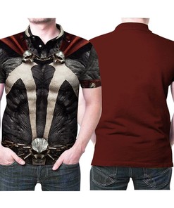 Spawn kills 'em all on this fictional hero's 3D All Over Print Polo Shirt