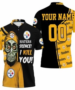 Speak Your Mind: Personalized Polo Shirt with Haters Silence The Dead Terrorist Design in 3D Pittsburgh Steelers Fans