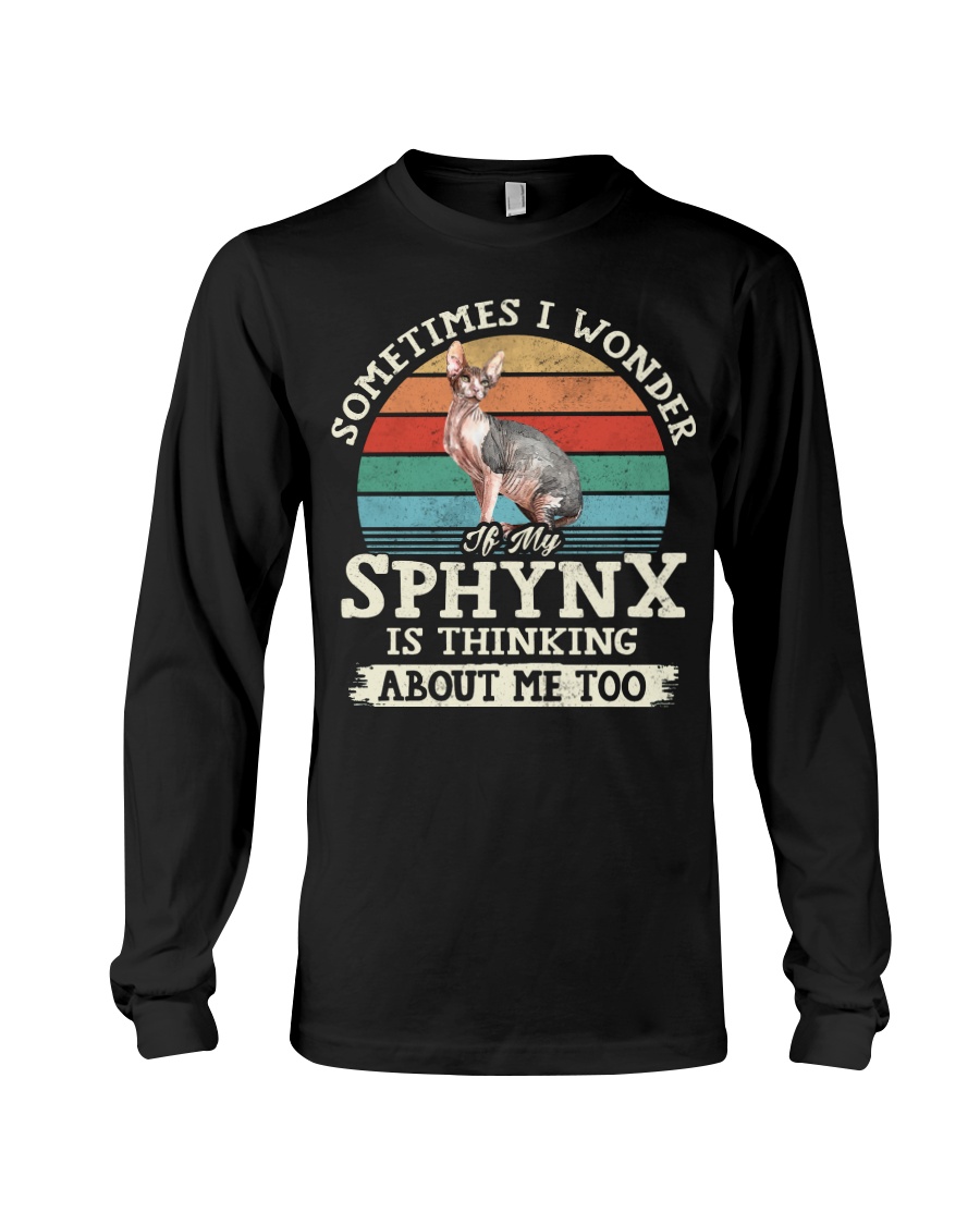 Sphynx Thinking Of You Classy T-Shirt, Stylish Hoodie And Elegant Sweatshirt - Image 3