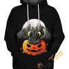 Spooky Toothless Halloween 3D Hoodie for Kids and Adults