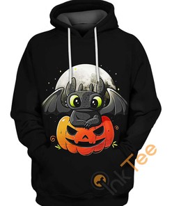 Spooky Toothless Halloween 3D Hoodie for Kids and Adults