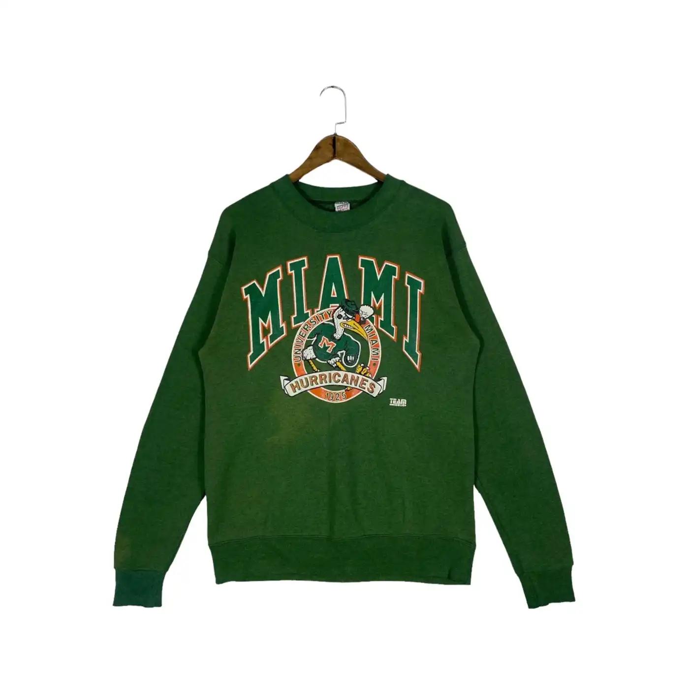Sport Your 90S Miami Hurricane Team Issue Ncaa T-Shirt, Sweatshirt Hoodie With Pride