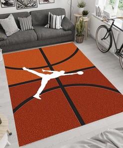 Sports Basketball Chenille Rugs for Home Decor and Modern Carpets - Ideal for Kids Room Decor and Birthday Gifts