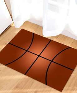 Sports Basketball Court Athletics Personalized Area Rug for Boys' Room and Living Room Decoration