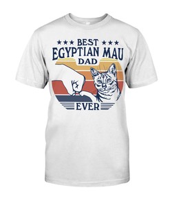Spotted Egyptian Mau Cat T-Shirt For Men - A Cool And Stylish Addition To Your Cat Clothing Collection