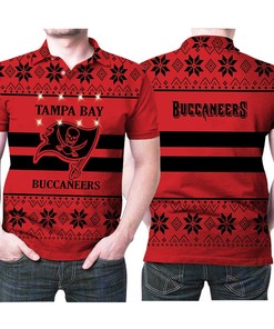 Spread Holiday Cheer in Style with a Tampa Bay Buccaneers Light Up Ugly 3D All Over Print Polo Shirt