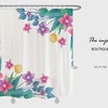 Spring Flowers Shower Curtain, Customizable Size, Plant Floral Bathroom Decor