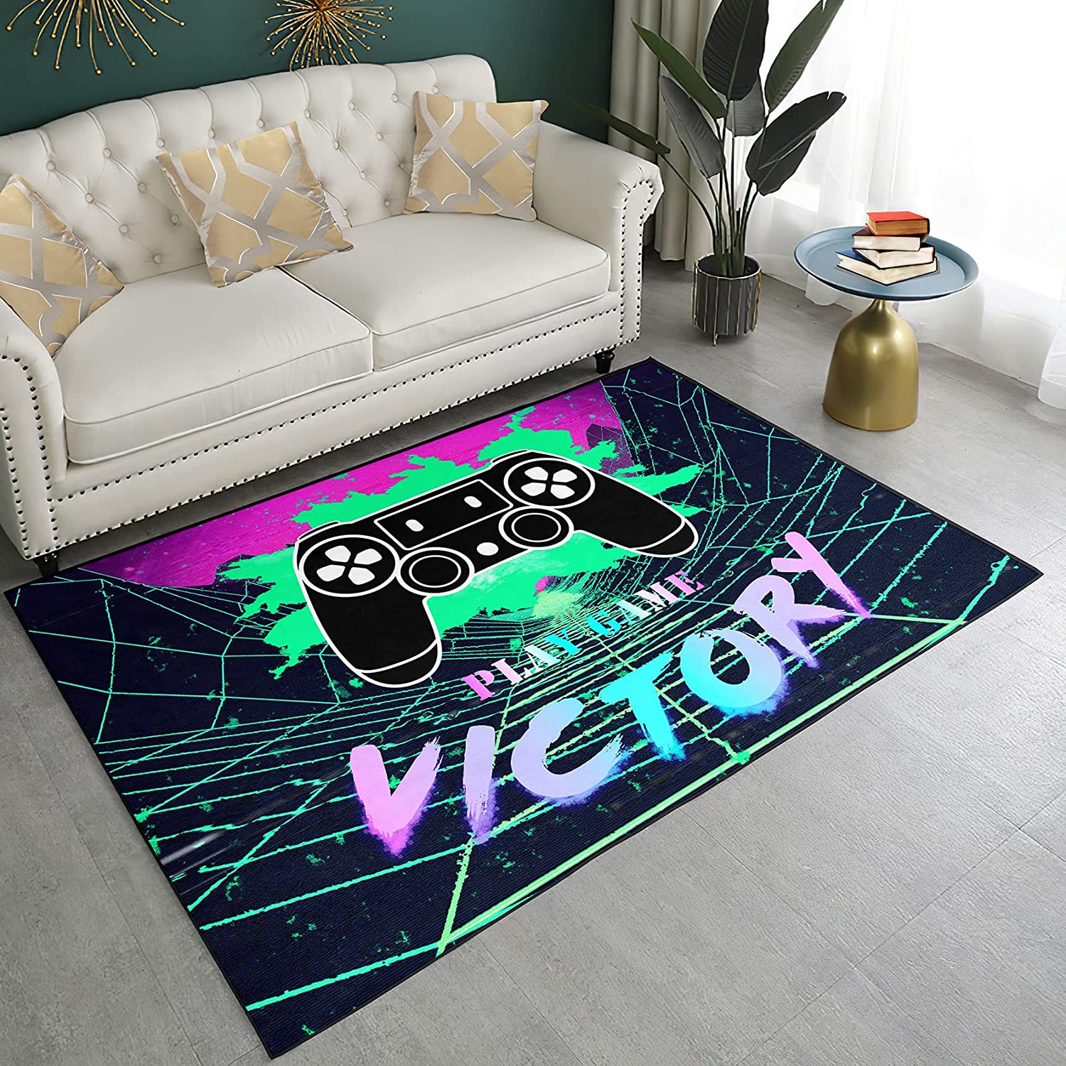 Square Game Carpet Rug for Children's Room or Restaurant