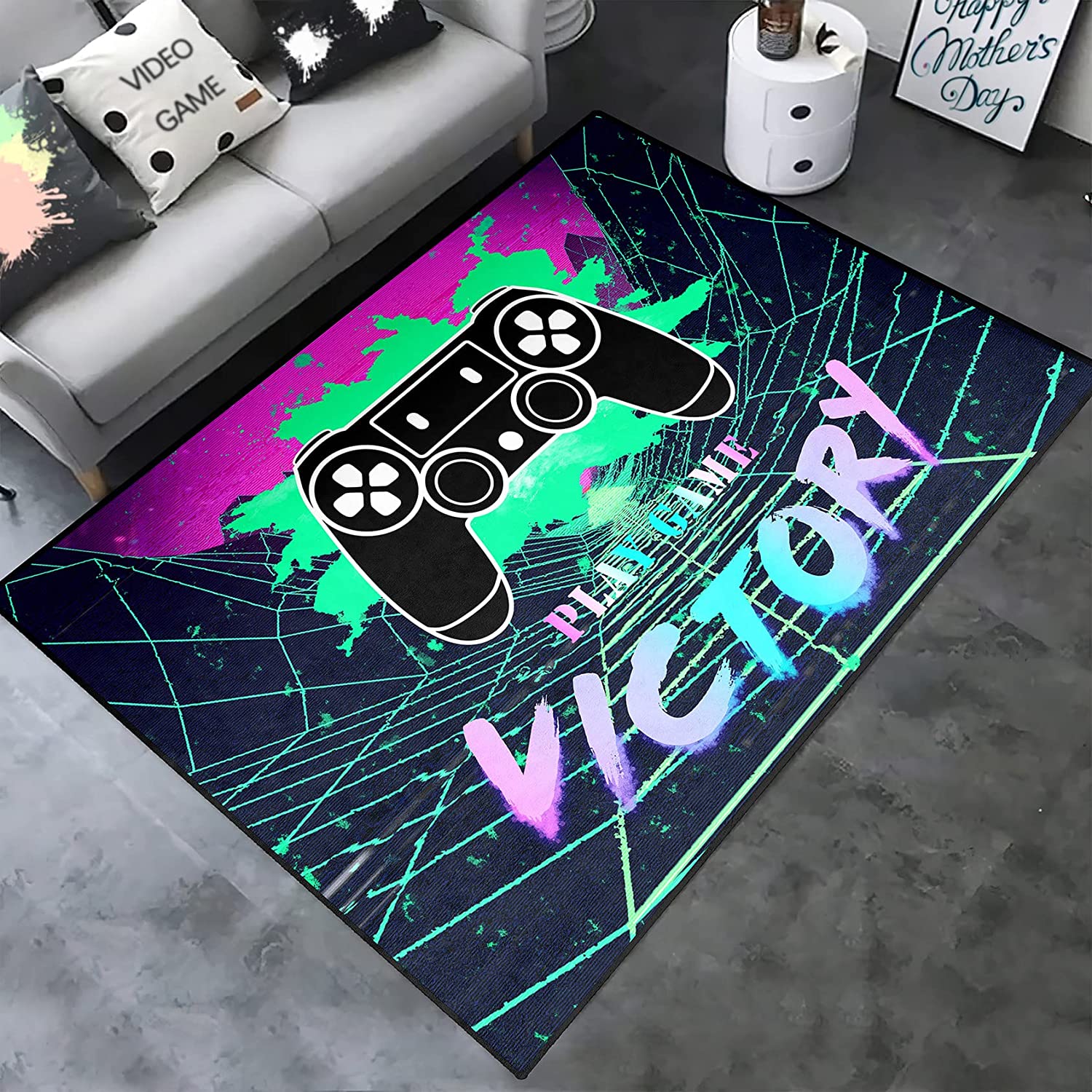 Square Game Carpet Rug for Children's Room or Restaurant - Image 2