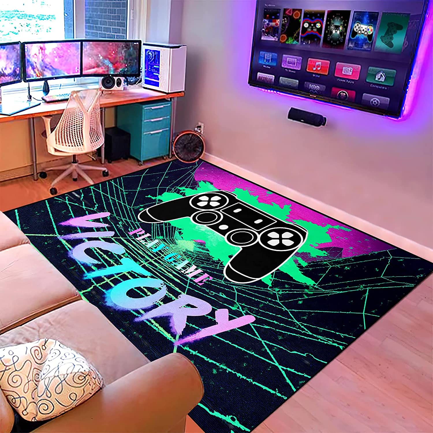 Square Game Carpet Rug for Children's Room or Restaurant - Image 3