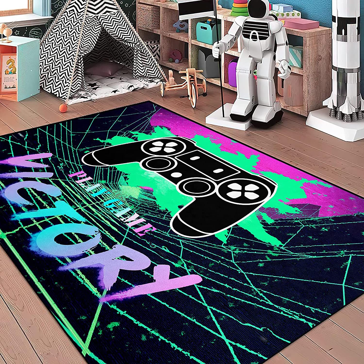 Square Game Carpet Rug for Children's Room or Restaurant - Image 4
