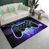 Square Gamepad Design Gaming Carpet for Boys Room