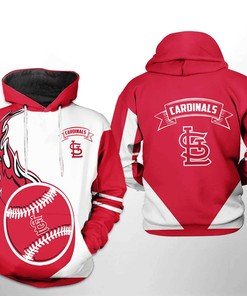 St. Louis Cardinals All Over Print Camo Veteran 3D Hoodie Zipper