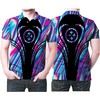 Stand Out In This Beautiful Holographic Color Art Style Pittsburgh Steelers 3D All Over Print Polo Shirt