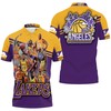 Stand Out from the Crowd with the Los Angeles Lakers Western Conference NBA Polo Shirt Featuring 3D T-Shirt
