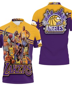 Stand Out from the Crowd with the Los Angeles Lakers Western Conference NBA Polo Shirt Featuring 3D T-Shirt