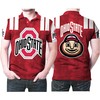 Stand Out with Ohio State Buckeyes Brutus Buckeye Mascot 3D Printed Gift Polo Shirt Allver Print Breathable Fabric