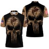 Stand out in the Camo Skull Baltimore Orioles American Flag Polo Shirt, showcasing patriotism