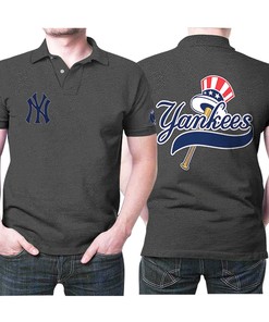 Stand out in the Crowd with This Yankees Chest Logo 3D Designed for Fans Polo Shirt