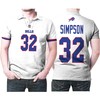 Stand out in the crowd with Buffalo Bills O J Simpson #32 Nfl Great Player American Football Team Polo Shirt