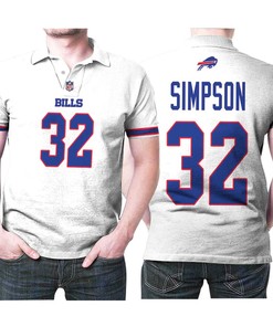 Stand out in the crowd with Buffalo Bills O J Simpson #32 Nfl Great Player American Football Team Polo Shirt