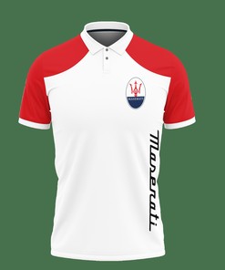Stand out in the crowd with this Red 3D Printed Maserati Nct-Ht Polo Shirt Ver 1 with personalized 3D polo shirt design