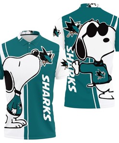Stand out with the San Jose Sharks Snoopy Lover 3d Printed Polo Shirt All Over Print Shirt 3d T-shirt
