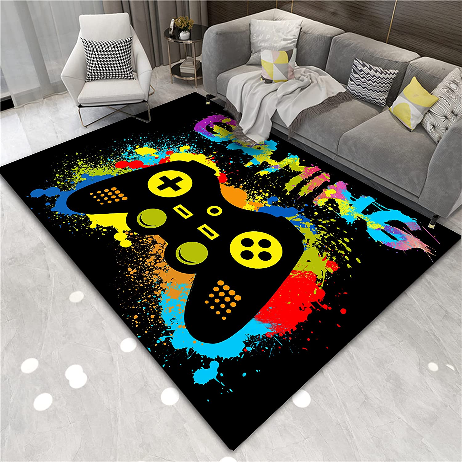 Standing Throw Doormats Yoga Runner Mat Red - Customized Gamer Rug - Image 2