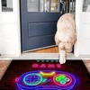 Standing Throw Doormats and Yoga Runner Mats for Teens' Gaming Area in Black with Controller Design
