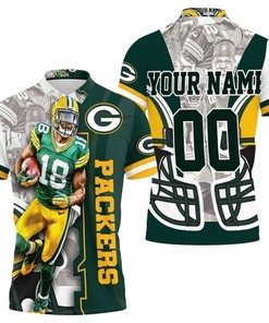 Standout with Randall Cobb 18 Green Bay Packers Thanks Nfc North Winner Personalized 3D All Over Print Polo Shirt